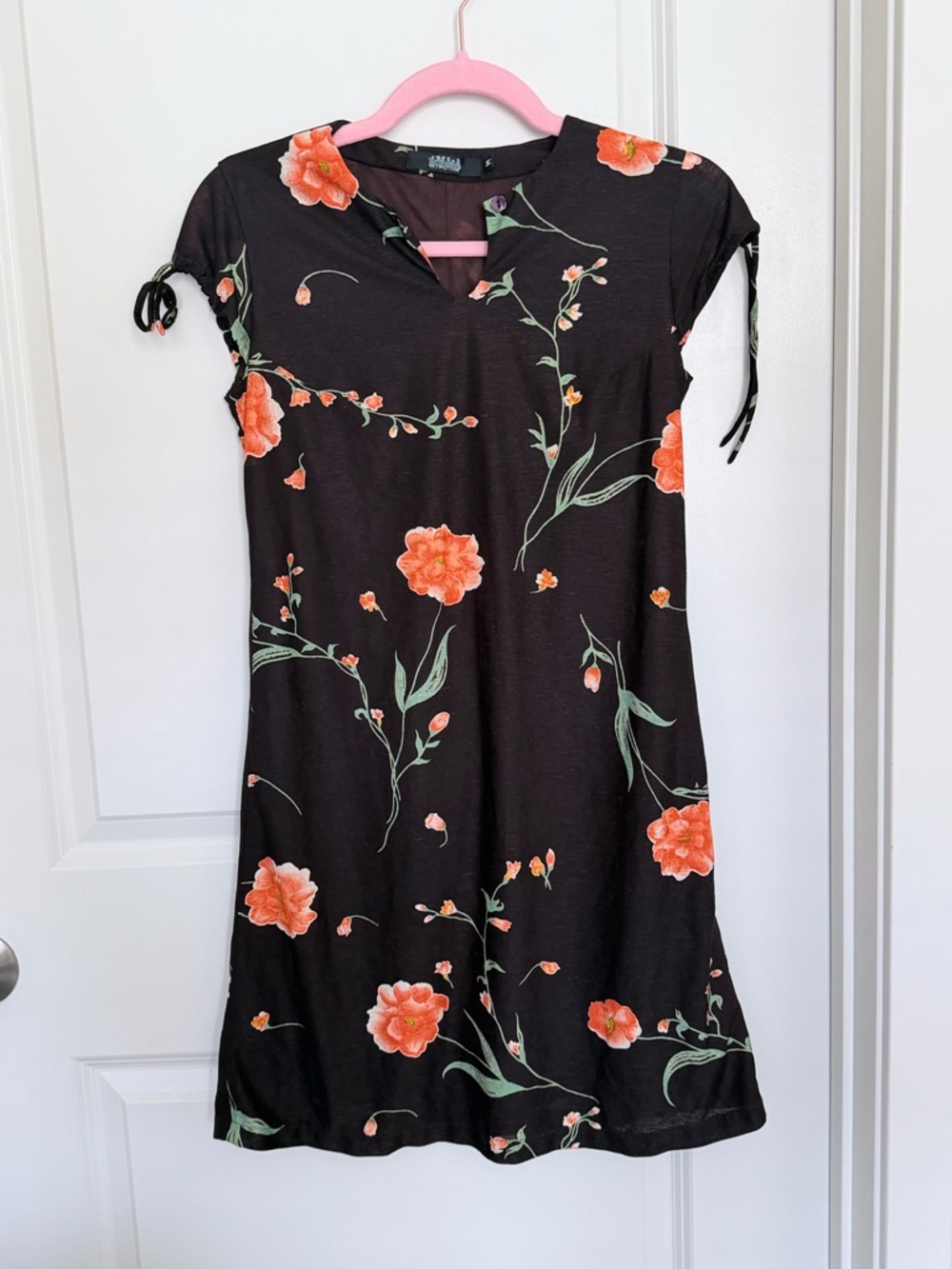 Designer Floral Mini-Dress